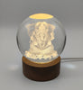 Lord Ganesh Crystal LED Lamp